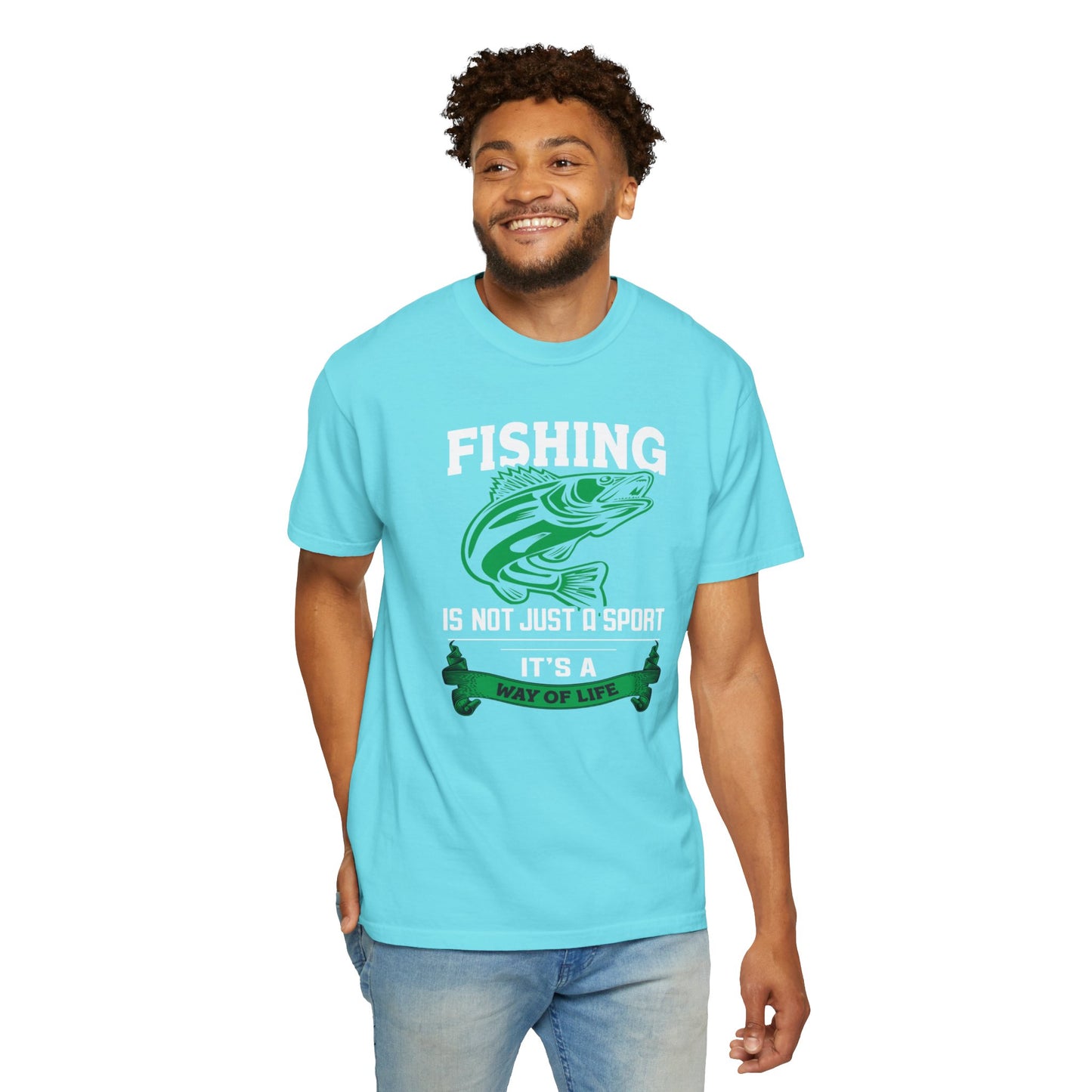 Fishing Is Not Just A Sport Reel Bait Fishing Tee Solitude Unisex Heavy Cotton T-Shirt