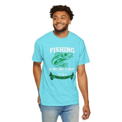 Fishing Is Not Just A Sport Reel Bait Fishing Tee Solitude Unisex Heavy Cotton T-Shirt