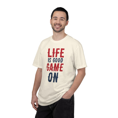 Life Is Good Game On Baseball Player Grand Slam Performers Tee Infield Magicians Batting Champions Unisex Heavy Cotton T-Shirt