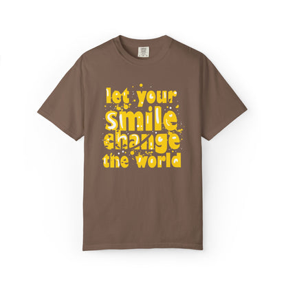 Let Your Smile Change The World Kindness Heartfelt Compliments Tee Thoughtful Gestures Love-Inspiration  Unisex Heavy Cotton T-Shirt