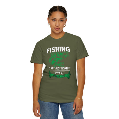 Fishing Is Not Just A Sport Reel Bait Fishing Tee Solitude Unisex Heavy Cotton T-Shirt