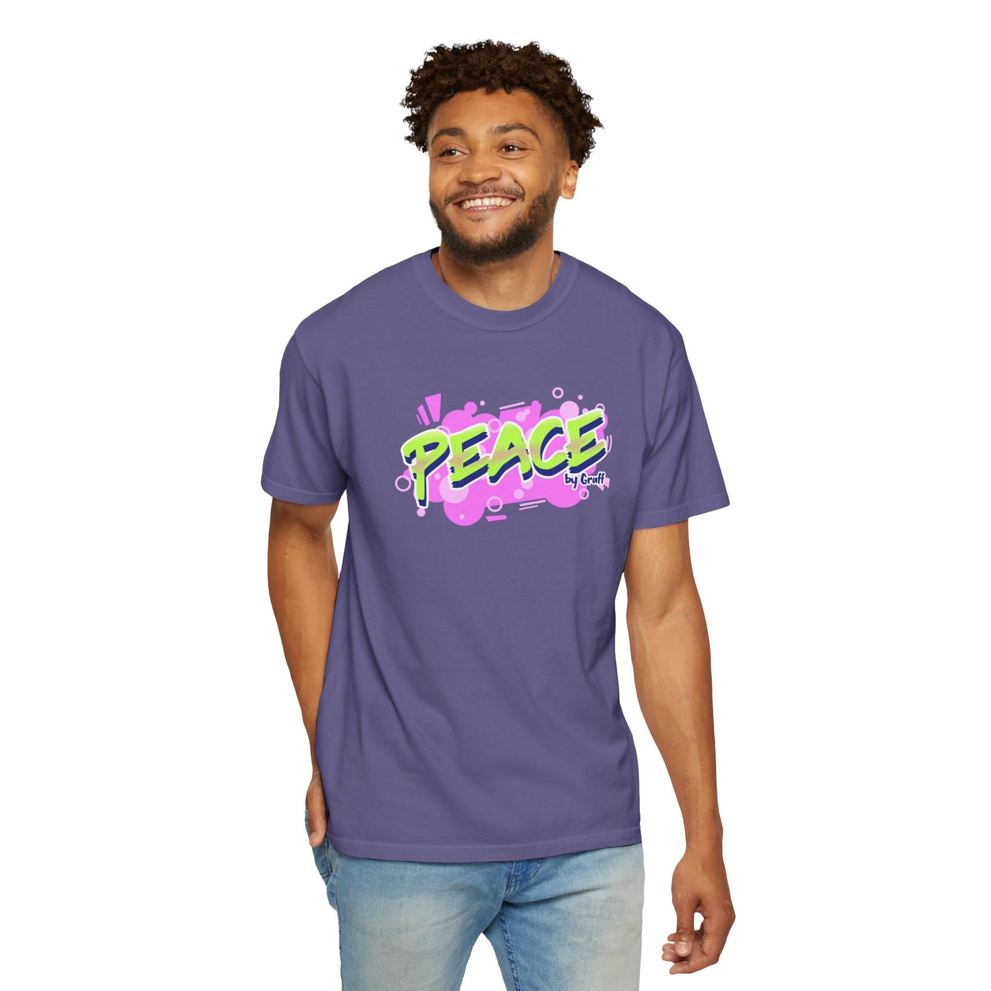Graffiti Logo Maker Featuring Bubbly Graphics Unisex Heavy Cotton T-Shirt