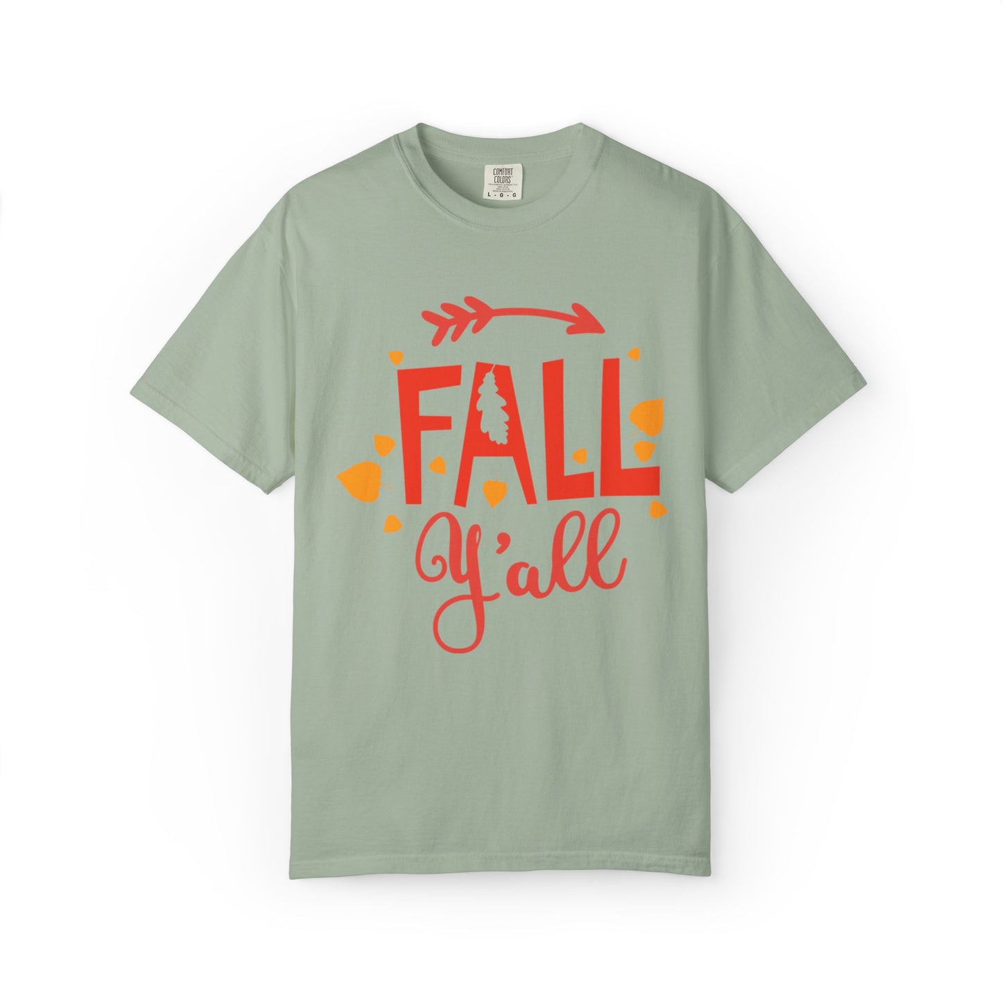 Fall Y’all Breeze Leaves Christmas Tee Jingle Bells Falling Beauty Holiday Spirit Unisex Heavy Cotton T-Shirt