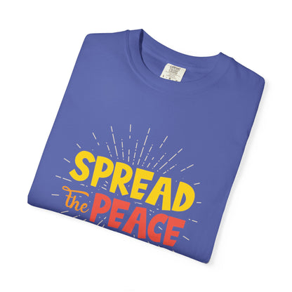 Spread The Peace Trendy Tee Encouraging Anti-violence Unity Kindness Humble Positivity Unisex Heavy Cotton T-Shirt