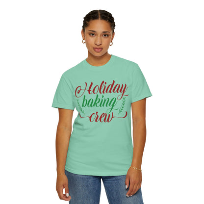 Holiday Baking Crew Xmas Cakes Christmas Cookies Festival Season Unisex Heavy Cotton T-Shirt