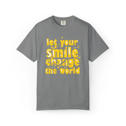 Let Your Smile Change The World Kindness Heartfelt Compliments Tee Thoughtful Gestures Love-Inspiration  Unisex Heavy Cotton T-Shirt