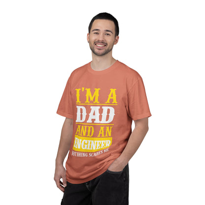 Proud Dad I’m Dad And An Engineer Fatherhood Role Model Problem-solving Critical Thinking Unisex Heavy Cotton T-Shirt