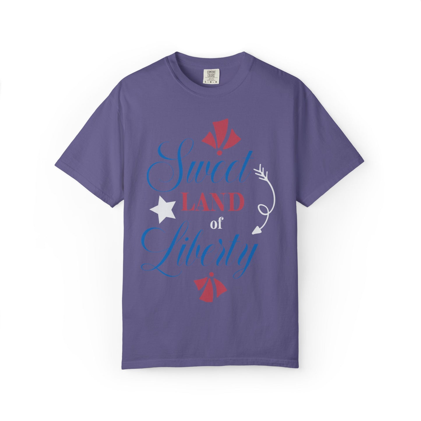 Sweet Land Of Liberty Equality American Values Country Love USA Flag Patriotic Tee Loyalty Fairness Unity Unisex Heavy Cotton T-Shirt
