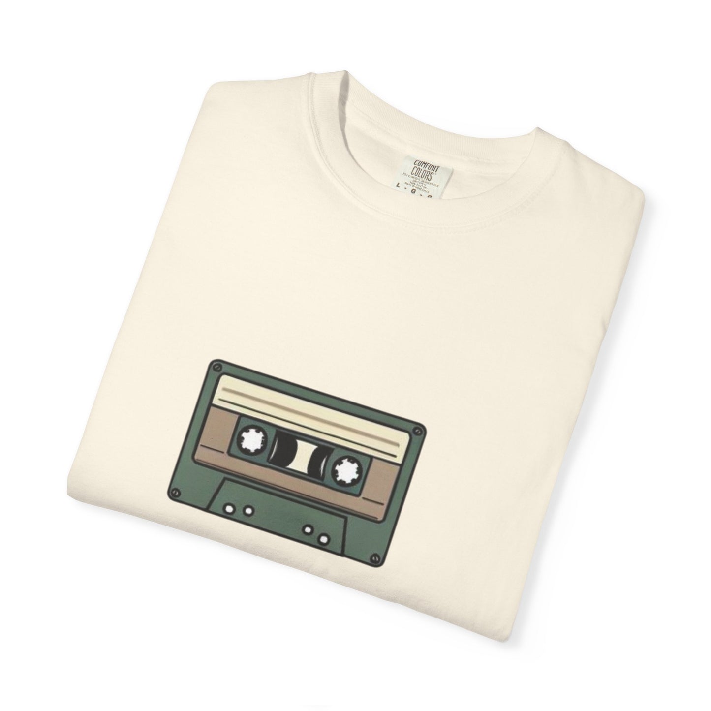 Audio Cassette - of Unisex Garment-Dyed T-shirt