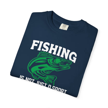 Fishing Is Not Just A Sport Reel Bait Fishing Tee Solitude Unisex Heavy Cotton T-Shirt