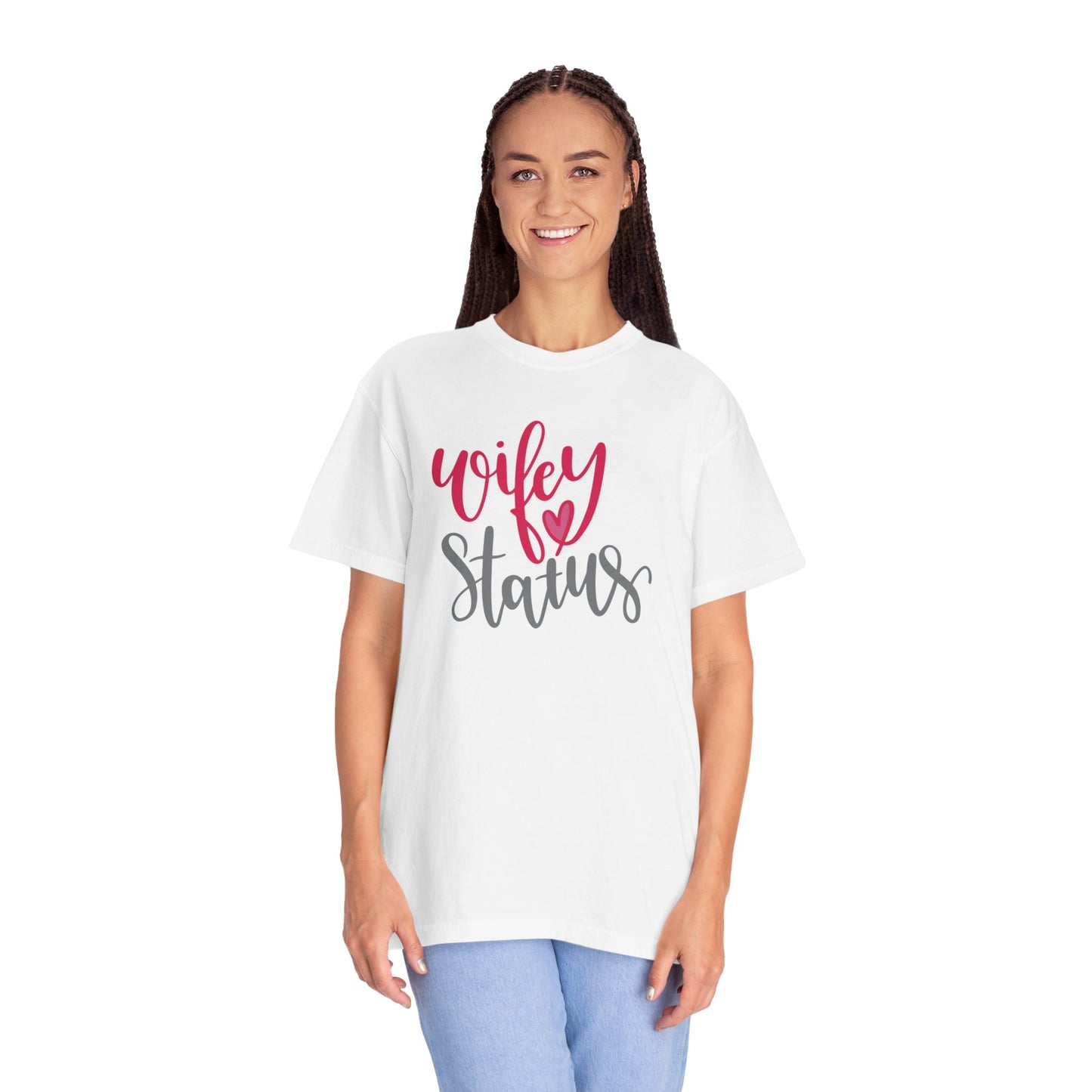 Wifey Status Loyal Tee Fun-loving Elegant Captivating Graceful Amazing Unisex Heavy Cotton T-Shirt