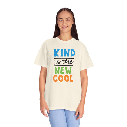 Kind Is The New Cool Positive Affirmation Tee Heartfelt Advice Inspirational Words Unisex Heavy Cotton T-Shirt