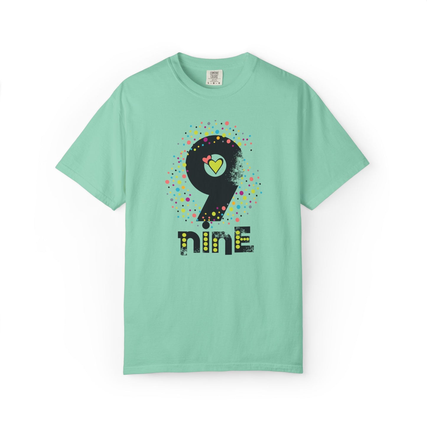 9 Nine Number Flowers Heartwarming Lovely Trendy Tee Sweet Charismatic Beautiful Fragrance Rose Unisex Heavy Cotton T-Shirt
