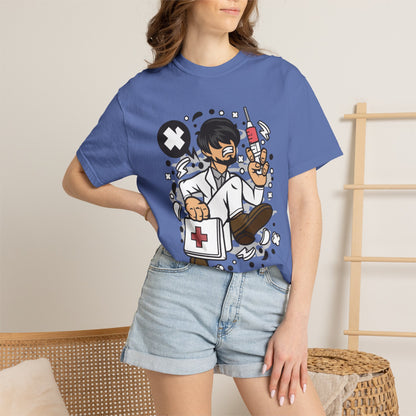 Doctor Superpower Medical Mastery Wellness Warriors Tee Medical Mentor Unisex Heavy Cotton T-Shirt