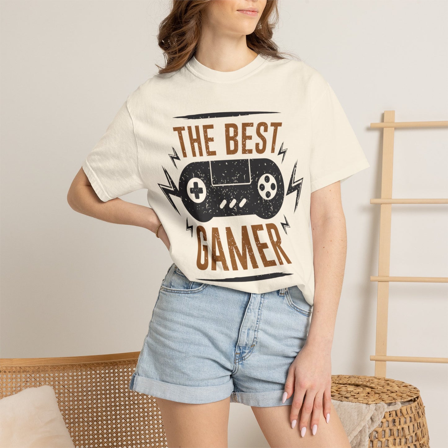 The Best Gamer Warriors Tee Non-Stop Playing Gaming Obsession Unisex Heavy Cotton T-Shirt