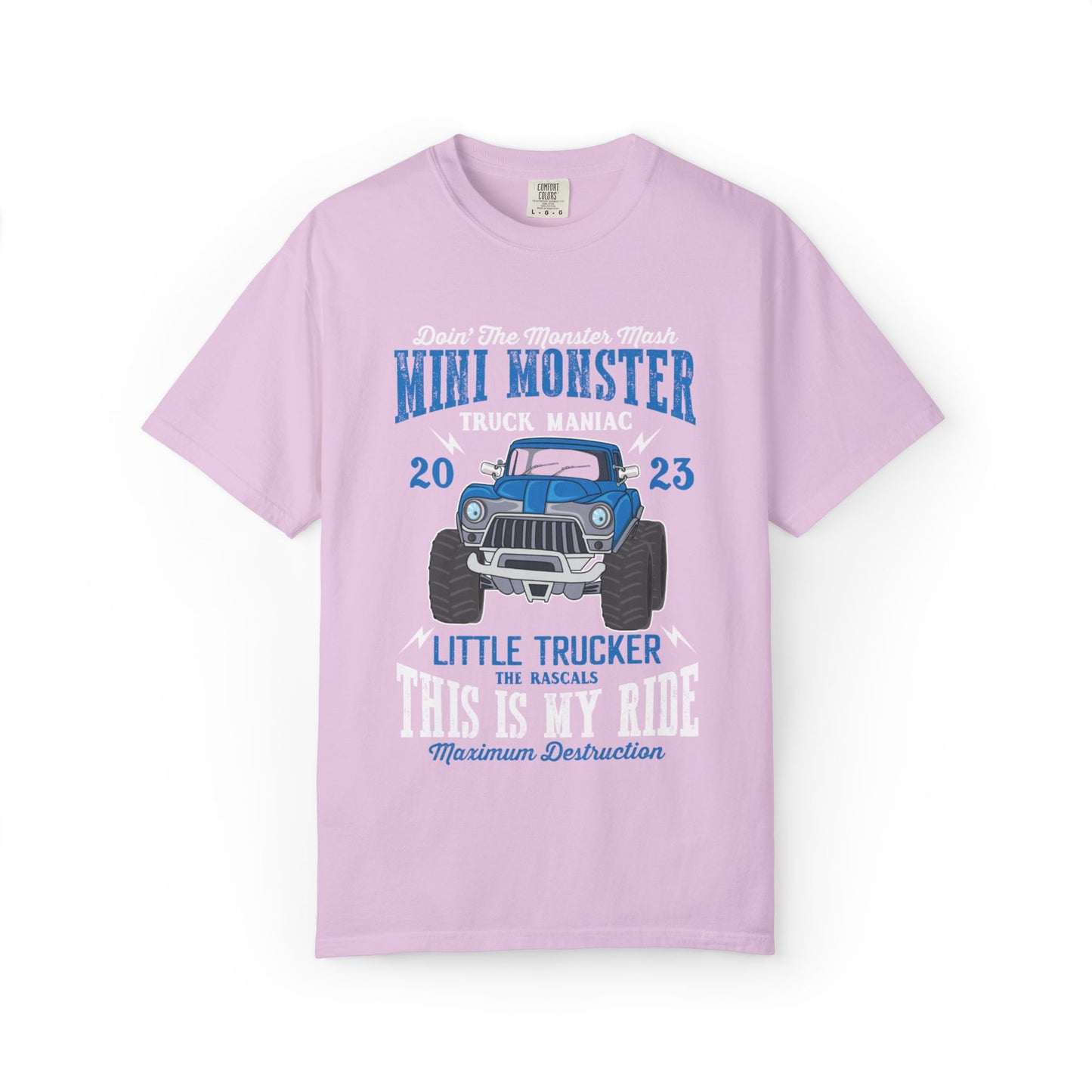 Funny Mini Monster Truck Manic Speed Truck Power Sarcastic Extreme Adventure Four-Wheel Drive Unisex Heavy Cotton T-Shirt