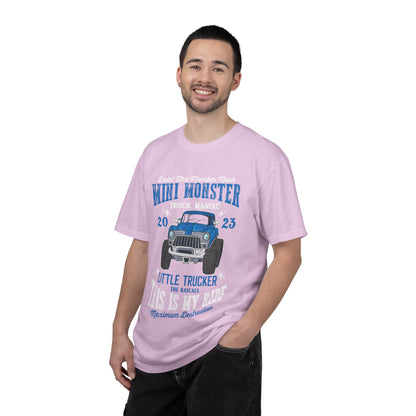 Funny Mini Monster Truck Manic Speed Truck Power Sarcastic Extreme Adventure Four-Wheel Drive Unisex Heavy Cotton T-Shirt