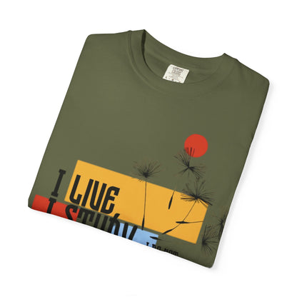 I Live I Study - Unisex Garment-Dyed T-shirt