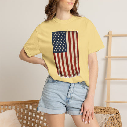 Flag USA - Unisex Garment-Dyed T-shirt