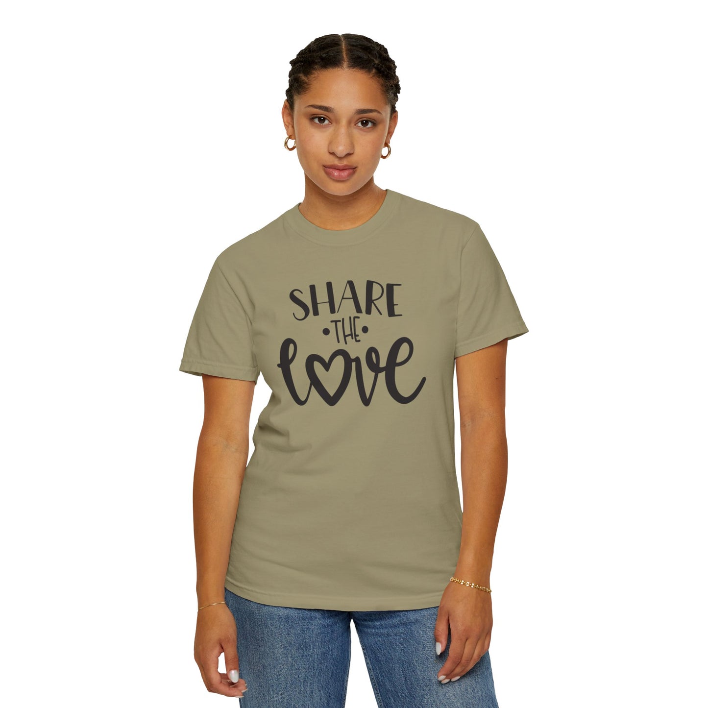 Share The Love Kindness Tee Compassion Empathy Support Community Affection Unisex Heavy Cotton T-Shirt