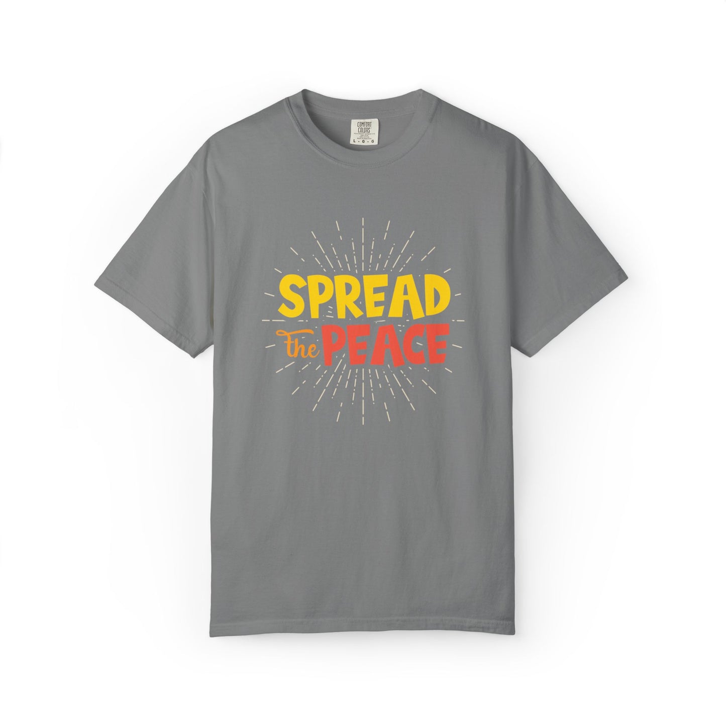 Spread The Peace Trendy Tee Encouraging Anti-violence Unity Kindness Humble Positivity Unisex Heavy Cotton T-Shirt