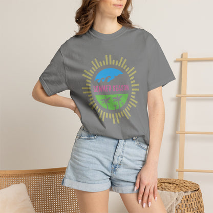 Summer Season Heat Long Days Cool Tee Unisex Heavy Cotton T-Shirt