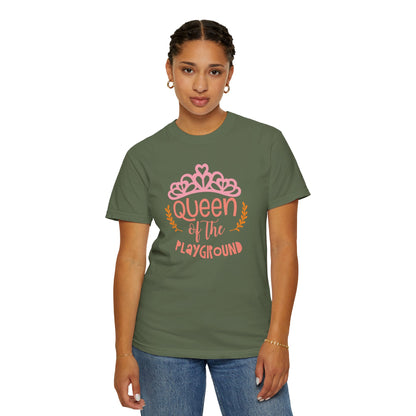 Queen Of The Playground Playtime Learning Objectives Early Toddlers Tee Childhood Development Unisex Heavy Cotton T-Shirt