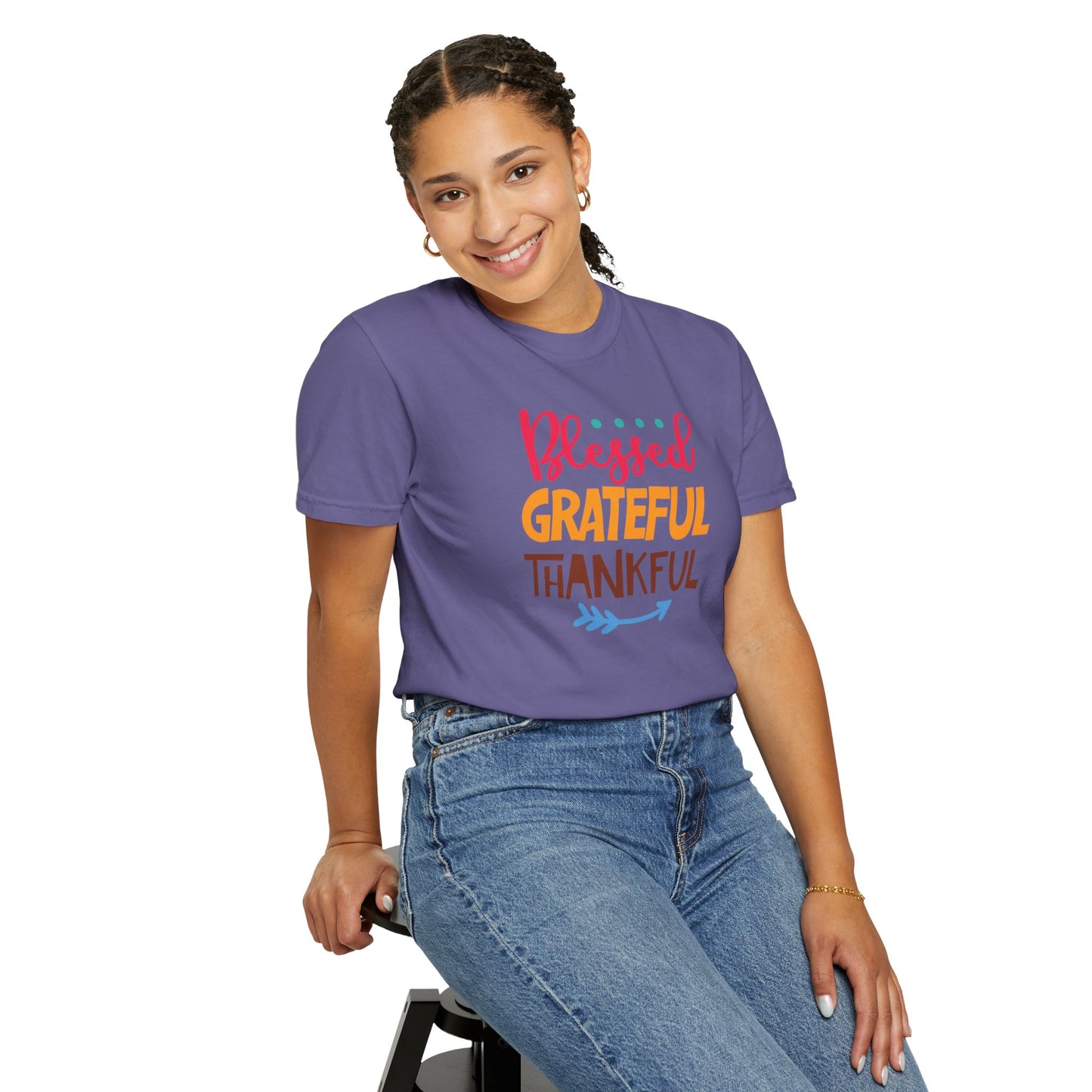 Blessed Grateful ThankfulAppreciate Everything Lovers Tee Positivity Self-Sufficiency Satisfaction Unisex Heavy Cotton T-Shirt