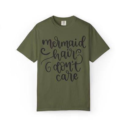 Mermaid Hair Don’t Care Heartwarming Lovely Tee Adorable Sweet Charismatic Underwater Beauty Ocean Guardians Unisex Heavy Cotton T-Shirt