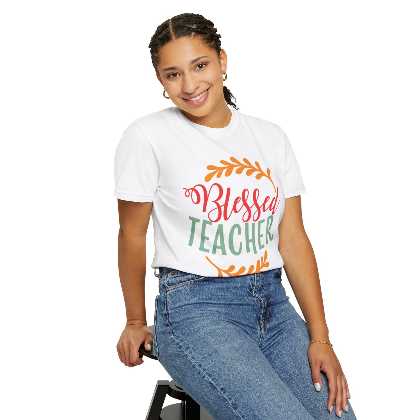 Blessed Teacher Role Model Supportive Learning Positive Reinforcement Moral Values Unisex Heavy Cotton T-Shirt
