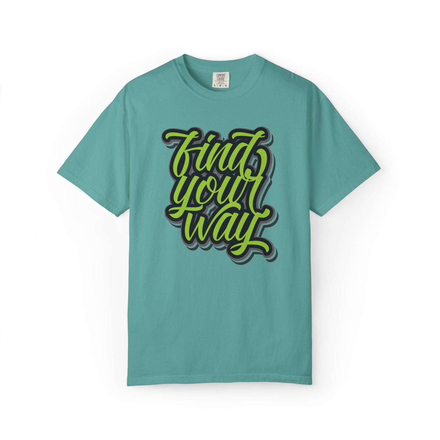 Find Your Way Direction Guidance Tee Exploration Adventure Destination Unisex Heavy Cotton T-Shirt