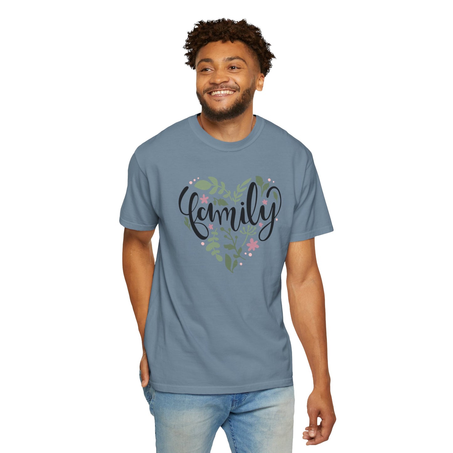 Family Trendy Tee Hug Rainbow Passion Unconditional Soulful Connection Siblings Love Parents Unisex Heavy Cotton T-Shirt