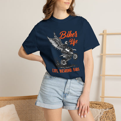 Thriller Live Behind Bars Secret Of Life Journey Over Destination Two Wheeled Adventures Unisex Heavy Cotton T-Shirt