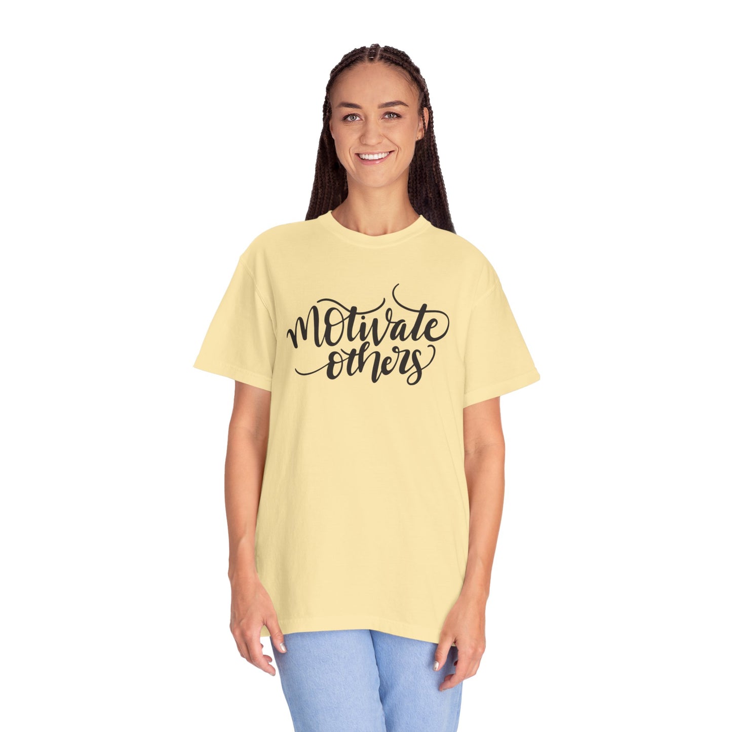 Motivate Others Leadership Inspiration Tee Positive Feedback Passion Self-Belief Professional Attitude Unisex Heavy Cotton T-Shirt