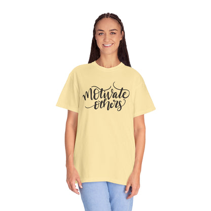 Motivate Others Leadership Inspiration Tee Positive Feedback Passion Self-Belief Professional Attitude Unisex Heavy Cotton T-Shirt