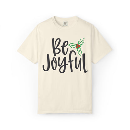Be Joyful Festival Season Tee Twinkle Lights New Year Celebration Merry Christmas Noel Delight Unisex Heavy Cotton T-Shirt