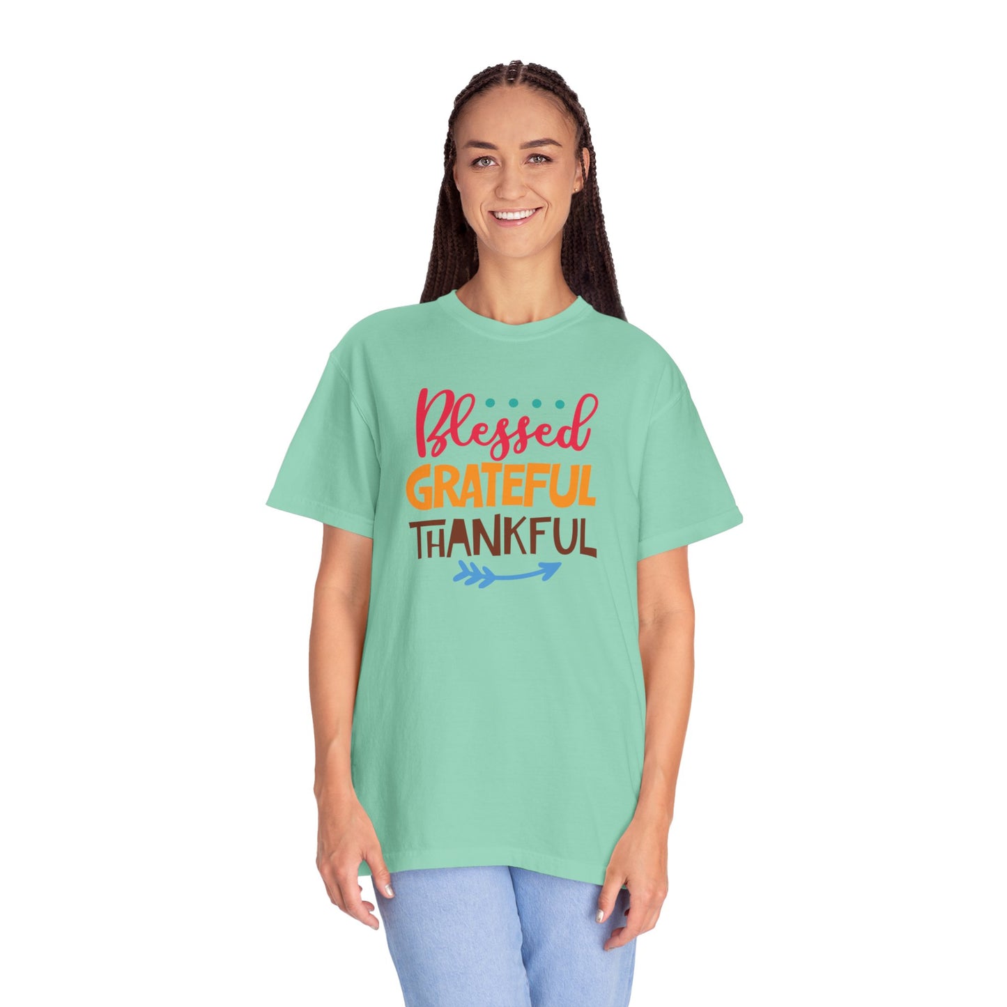 Blessed Grateful ThankfulAppreciate Everything Lovers Tee Positivity Self-Sufficiency Satisfaction Unisex Heavy Cotton T-Shirt