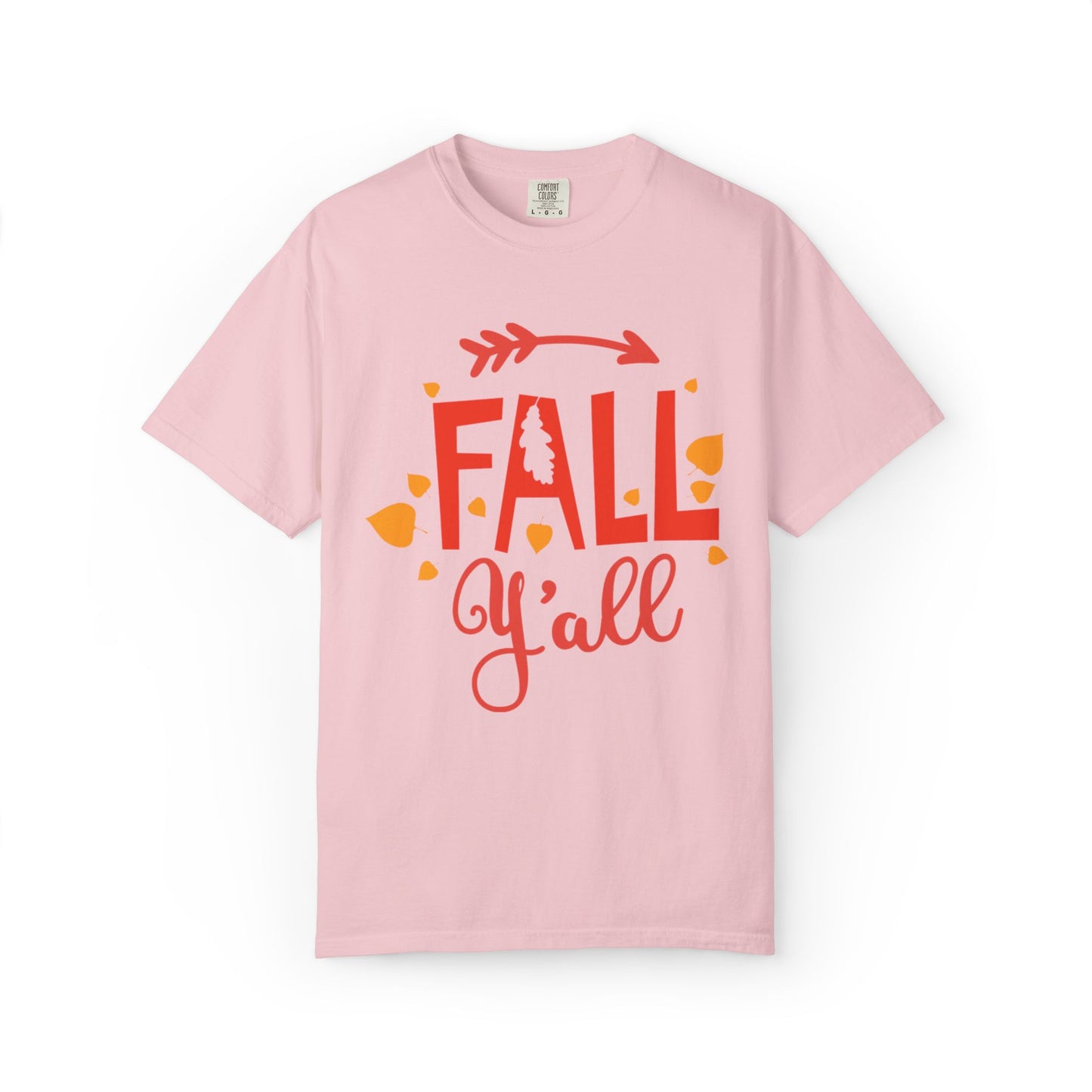 Fall Y’all Breeze Leaves Christmas Tee Jingle Bells Falling Beauty Holiday Spirit Unisex Heavy Cotton T-Shirt