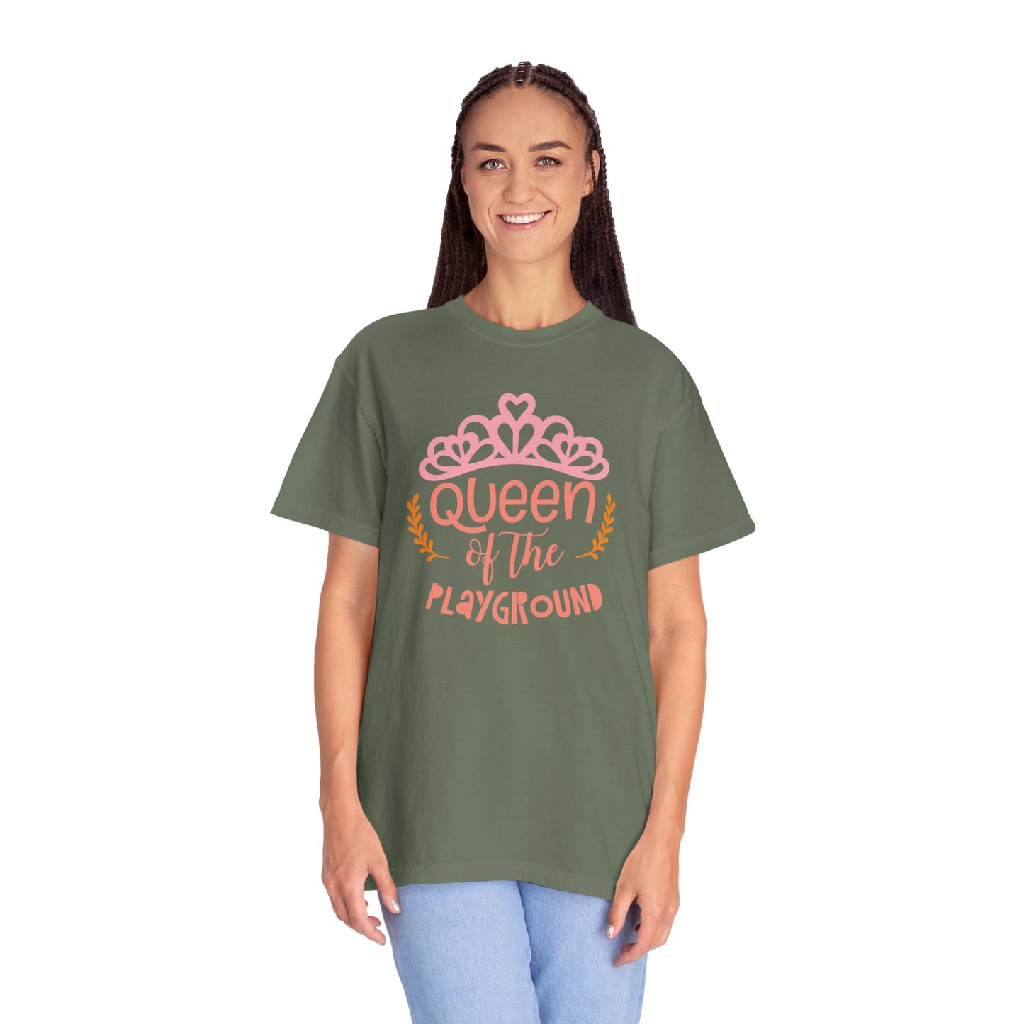 Queen Of The Playground Playtime Learning Objectives Early Toddlers Tee Childhood Development Unisex Heavy Cotton T-Shirt