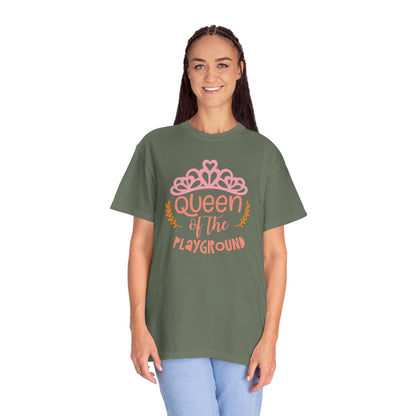 Queen Of The Playground Playtime Learning Objectives Early Toddlers Tee Childhood Development Unisex Heavy Cotton T-Shirt