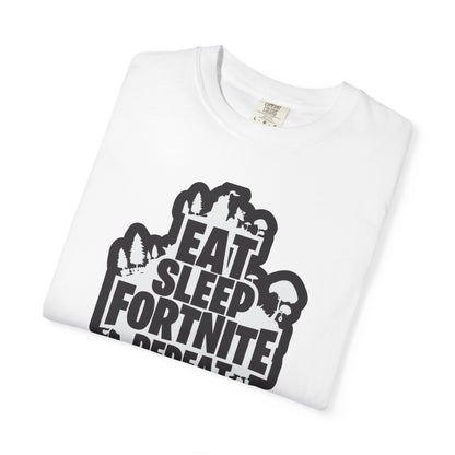 Eat Sleep Fortnite Battle Royale Squad Gameplay Passion Tee Solo Missions Social Gaming Unisex Heavy Cotton T-Shirt