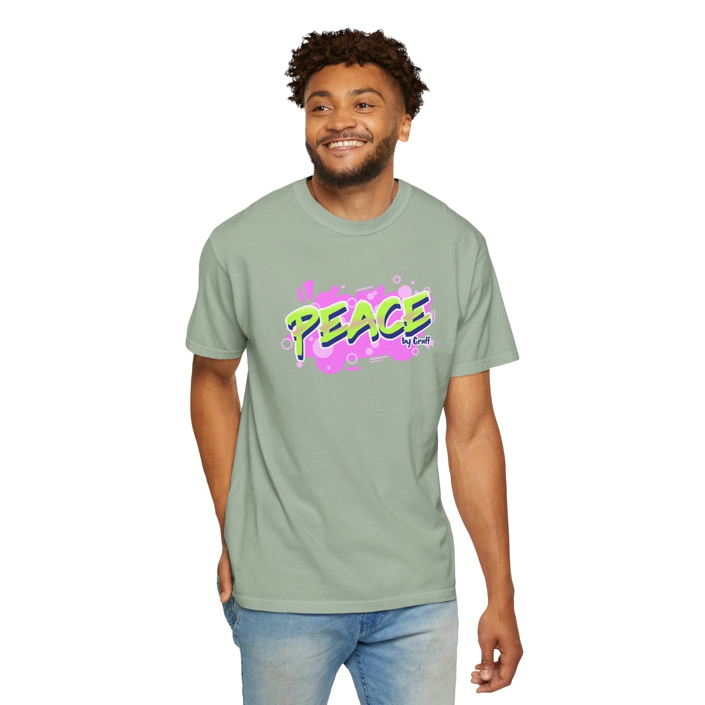 Graffiti Logo Maker Featuring Bubbly Graphics Unisex Heavy Cotton T-Shirt
