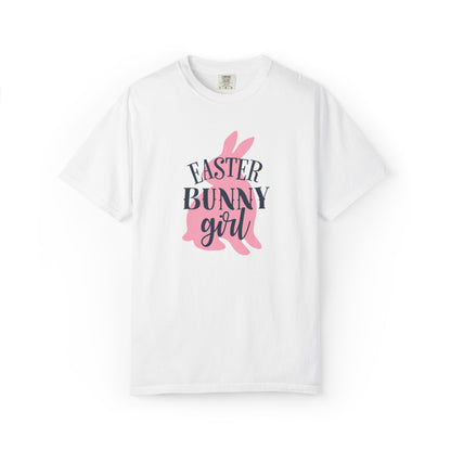 Easter Bunny Girl Holy Week Celebration Spring Festival Tee Christian Holiday Excitement Eggs Good Friday  Unisex Heavy Cotton T-Shirt