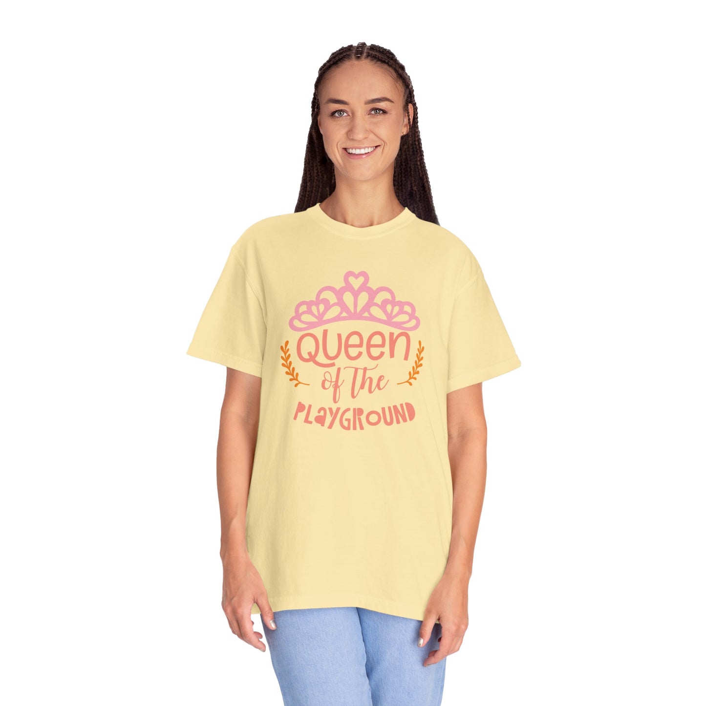 Queen Of The Playground Playtime Learning Objectives Early Toddlers Tee Childhood Development Unisex Heavy Cotton T-Shirt