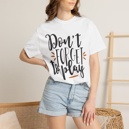 Don’t Forget To Play Warriors Tee Non-Stop Playing Gaming Obsession Unisex Heavy Cotton T-Shirt