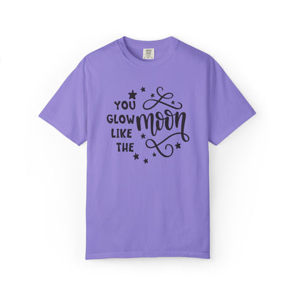 You Glow Like The Moon Inner Beauty Fashion Tee Body Positivity Wellness Forever Young Healthy lifestyle Unisex Heavy Cotton T-Shirt