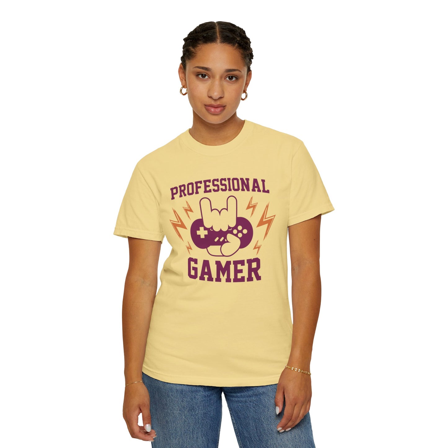 Professional Gamer Warriors Tee Non-Stop Playing Gaming Obsession Unisex Heavy Cotton T-Shirt