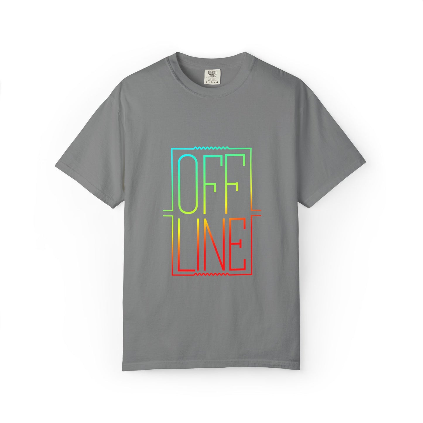 Offline Tech-Free Funny Tee Unplugged Disconnect Relaxation Peaceful Living No Screen Digital Break Unisex Heavy Cotton T-Shirt