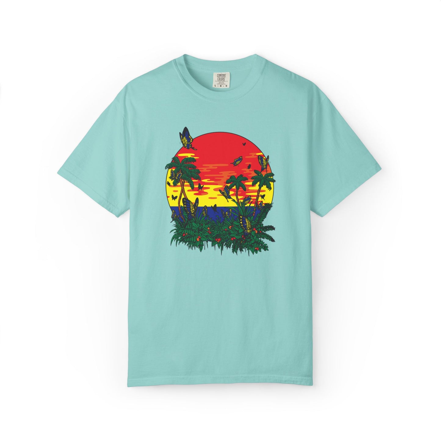 Palm Trees Island Summer Trendy Tee Sunshine Days Ice Cream Summer Camp Beachcombing Anchor Unisex Heavy Cotton T-Shirt