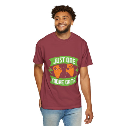 Funny Just One More Game Lost In The Game Gamer Zone Sarcastic Role-Playing Game Unisex Heavy Cotton T-Shirt